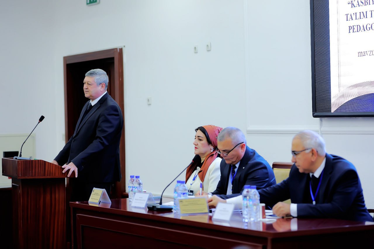 "Kasbiy kompetensiyalar va innovatsion taʼlim texnologiyalari: texnika sohasida pedagog kadrlarni tayyorlashda yangi yondashuvlar" mavzusida respublika ilmiy-amaliy anjuman