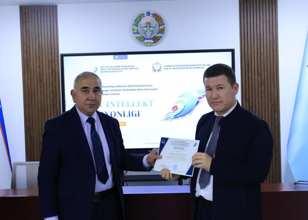 “Sun’iy intellekt savodxonligi” bo‘yicha malaka oshirish kursi tashkil etildi
