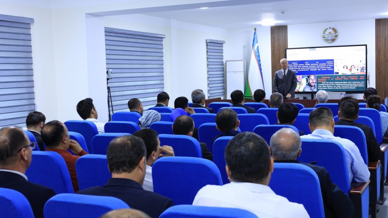 O‘zbekiston fanlar akademiyasi akademigi, taniqli olim Ibraimov Xolboy Ibragimovich ishtirokida "Yangi O‘zbekiston yoshlarini tarbiyalashning innovatsion metodologiyasi" mavzusida mahorat darsi