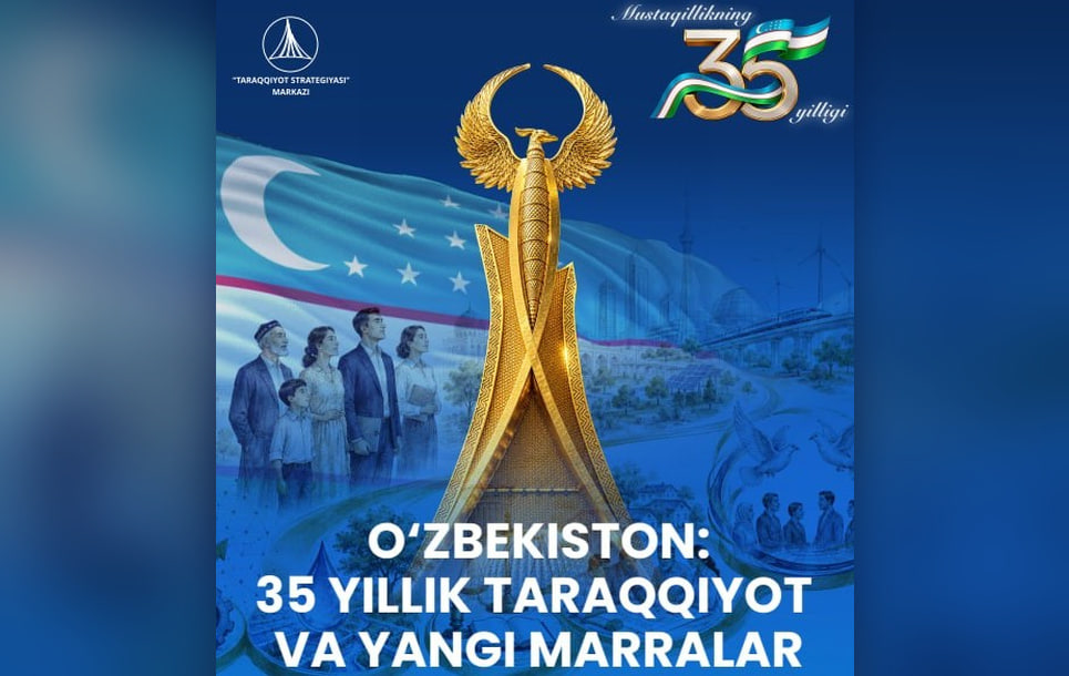 “O‘zbekiston: 35 yillik taraqqiyot va yangi marralar” — mustaqillikning 35 yilligiga bag'ishlangan smart-kitob taqdim etildi.